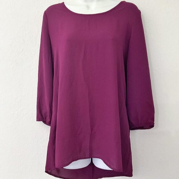 MAURICES BURGUNDY TOP NEW - Picture 4 of 9